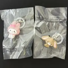 サンリオキャラクターズ　ゆるっとめじるしアクセサリー　マイメロ　くろうさ