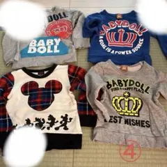 ベビードール　100 トレーナー　3枚