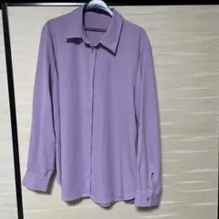 GU 長袖シャツ パープル XL