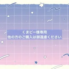 くまビー様専用