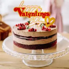 バレンタインデー ケーキトッパー　飾り付け　祝い　ケーキデコレーション　3D