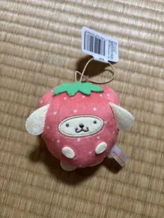 サンリオキャラクターズ　フルーツきぐるみマスコット~いちご~　ポムポムプリン