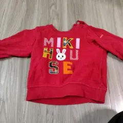 MIKI HOUSE レッド トレーナー 80