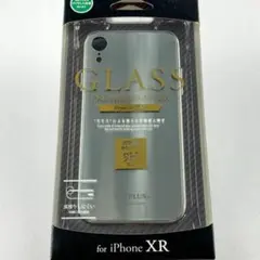 新品 iPhone XR 背面ガラスシェルケース 保護 ケース 頑丈 シルバー
