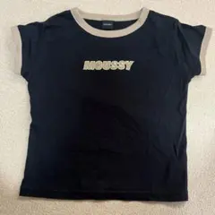 MOUSSY ブラック 半袖Tシャツ