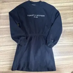 TOMMY HILFIGER ブラック長袖ワンピース 128