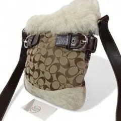 正規品 コーチ COACH ボア ショルダーバッグ シグネチャー 斜め掛け 鞄