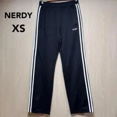 NERDY トラックパンツ　X S ブラック　刺繍ロゴ