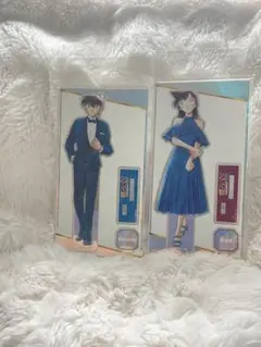 名探偵コナン 連載30周年記念 コナン展 新一と蘭 アクリルスタンド 2体セット