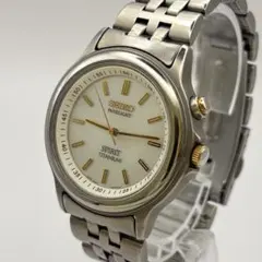 稼働 SEIKO スピリット チタン パネライト メンズ クォーツ 軽量