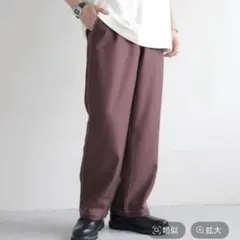 RAGEBLUE ブラウン ステッチイージースラックス