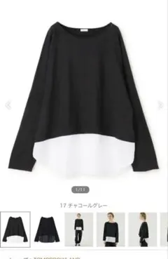 GALERIE VIE クリアウォッシャブル シャツコンビプルオーバのサムネイル
