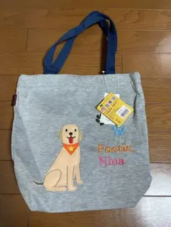 Poetic Nina 犬刺繍トートバッグ