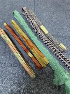 【訳あり品】帯締め　6本セット　練習用やリメイク素材に♪
