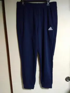 2XL/紺/新品タグ無/アディダス/メンズ 薄手 スウェット ロングパンツ 3L