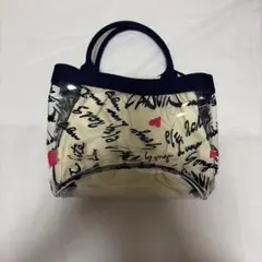 LANVIN en Bleu クリアバッグ レッド ドット巾着付 - メルカリ