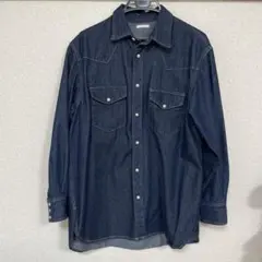 Mサイズ ダークブルー デニムジャケット
