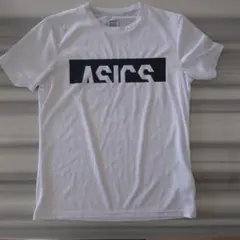 ASICS ホワイト Tシャツ Lサイズ スポーツにも！