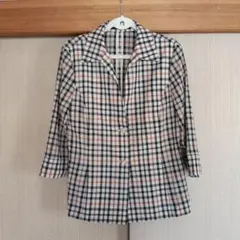 DAKS ハウスチェック柄 七分袖ジャケットのサムネイル