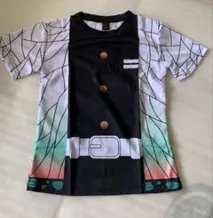 【新品・未使用】鬼滅の刃 胡蝶しのぶ風 デザインTシャツ 120サイズ