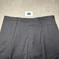66 美品　春夏　インコテックス　グレー　スラックス　46 M