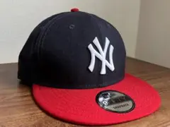 NEWERA キャップ　スナップバック　9FIFTY レッド ネイビー　NY