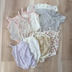 ベビー肌着8点セット 前開きタイプ 50cm 60cm 70cm