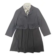 フォーマルワンピースセット ネイビー 110cm 卒園式入学式 ジャケット