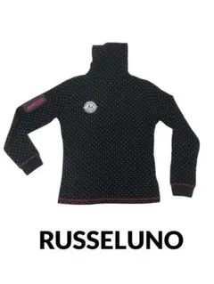 RUSSELUNO size2 ドット柄ハイネックシャツ