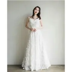 ウェディングドレス　前撮り　二次会ドレス