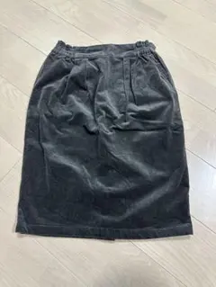 コーデュロイ タイトスカート ひざ丈