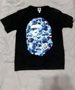 美品⭐️BAPE KIDS Tシャツ ブラック ブルーカモ 110cm正規品 - メルカリ