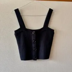 「美品」GU　ニットビスチェ　フロントボタン　Sサイズ