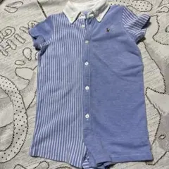 美品☆ラルフローレンポロスタイルロンパース70 ☆