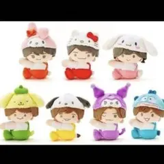 なにわ男子　サンリオ　ローソン　クリップマスコット　セット　7体