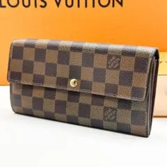 ✨極美品✨　ルイヴィトン　ダミエ　ポルトフォイユ・サラ　長財布　カード10枚