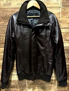 【値下げ中】【AKM】ラムレザージャケット タグ付き　黒 AKM ラムレザージャケット 値下げ中】【AKM】ラムレザー