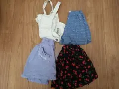 120 まとめ売り 女の子 ショートパンツ キュロット サロペット 夏