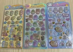 【新品未使用】おぱんちゅうさぎ んぽちゃむ うるちゅるポップシール　3種セット