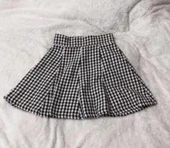 千鳥柄ミニフレアスカート