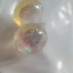 合成オパール スタッドピアス