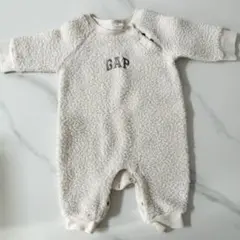 ベビーGAP ボア ロンパース ホワイト 0～3month