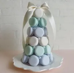 マカロンタワー　ブルーグラデーション マカロンタワーアート ブルーグラデーション - メルカリ