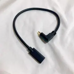 USB Type-C 変換ケーブル L字型