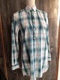 diesel BLACK GOLD 美品 シャツ チェック柄 ターコイズ