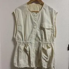 レディース ベスト アイボリー