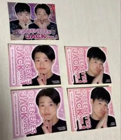 ジャルジャル QUEENEYES JACK vol.1 ステッカー 5枚セット
