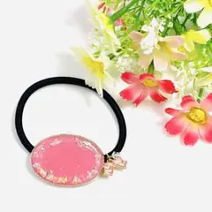 キラキラなシンプルなヘアゴム