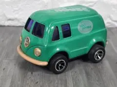 希少グリーン車ミキハウスVolkswagen Van おもちゃブリキ当時もののサムネイル