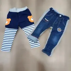 ミキハウス　ボトムス　まとめ売り　2点セット　90cm